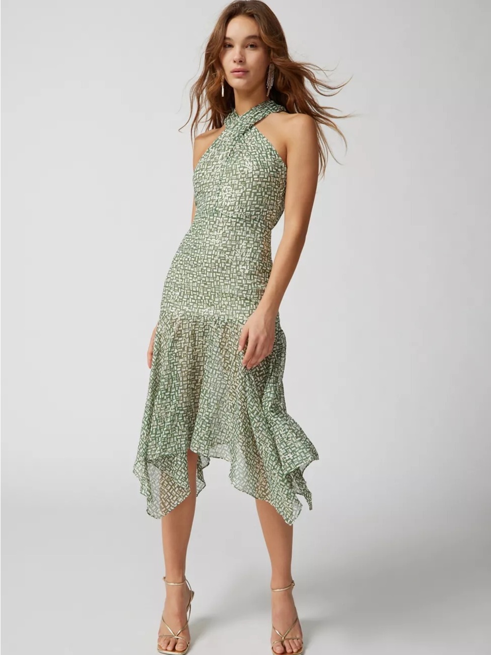 $132 NWT En Saison Regis Midi Dress
